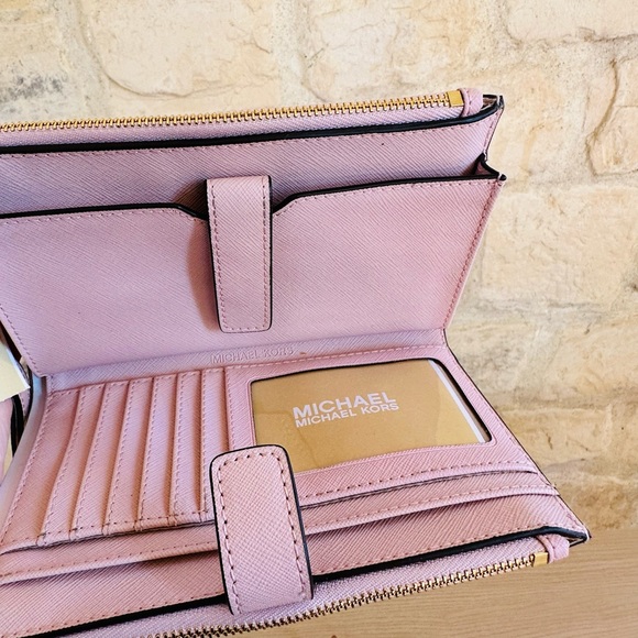 Michael Kors Jaycee medium zip signature zip backpack&wallet NWT authentic